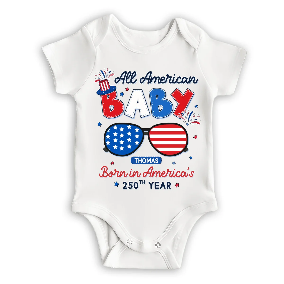 All America Baby - Personalized Custom Baby Onesie - Image 7