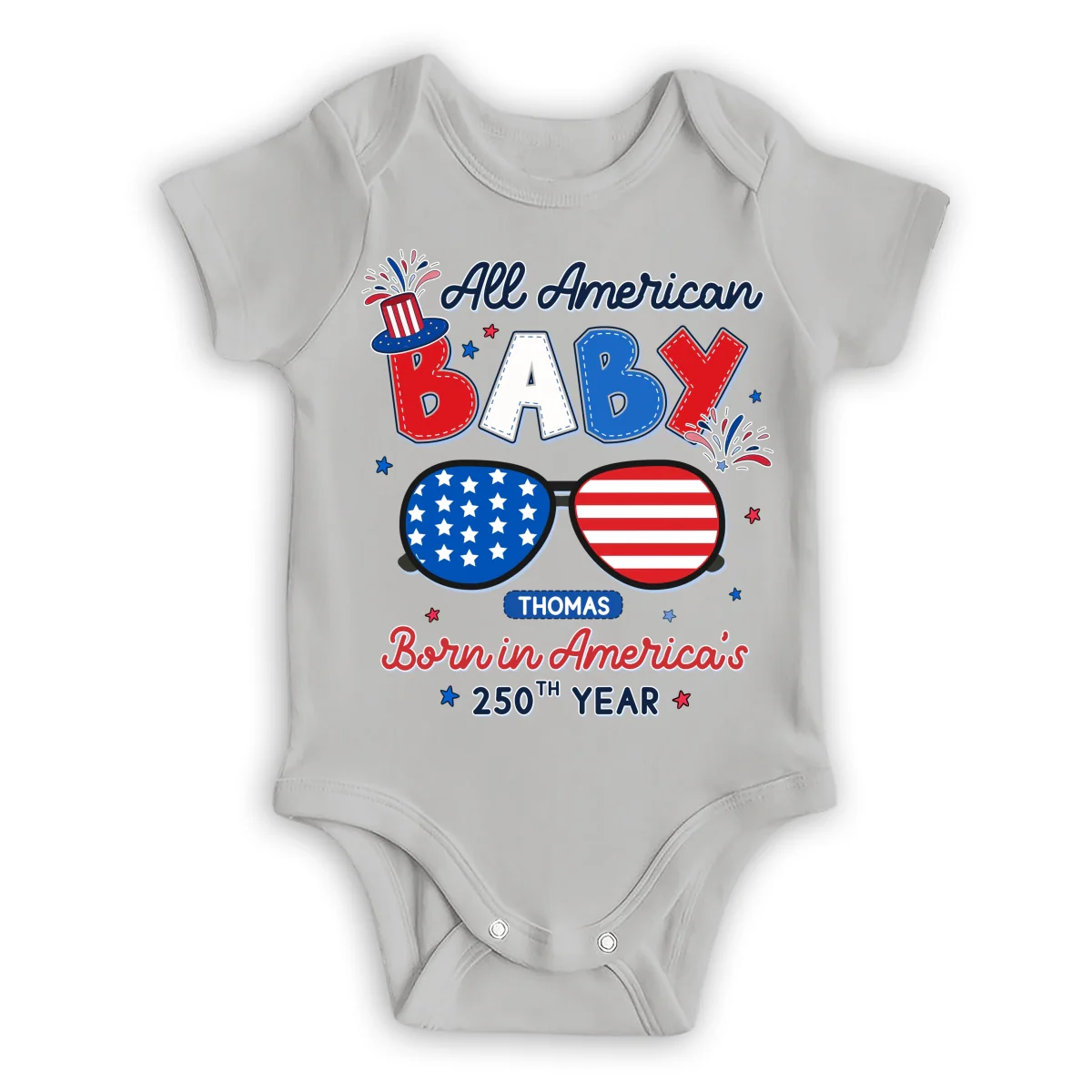 All America Baby - Personalized Custom Baby Onesie - Image 8