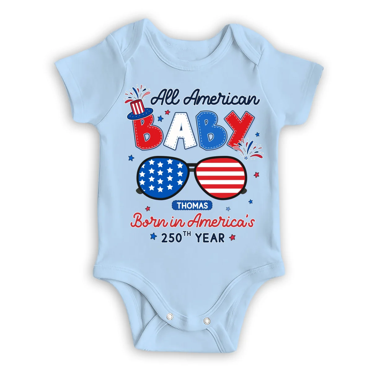 All America Baby - Personalized Custom Baby Onesie - Image 9