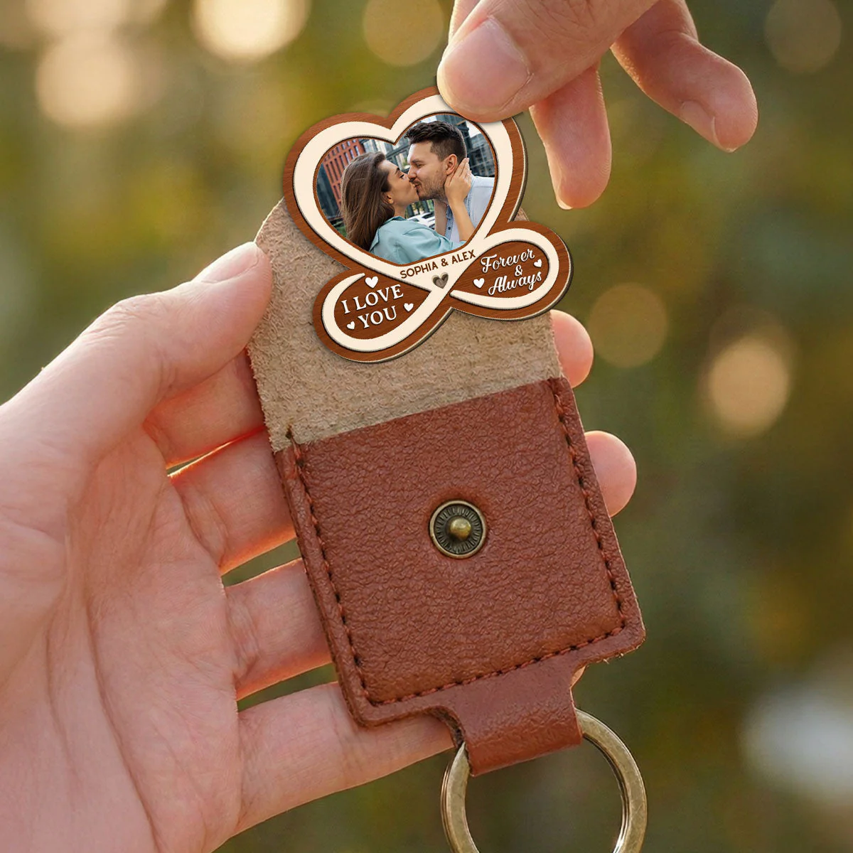 All Of Me Loves All Of You - Personalized Custom Wooden Pocket Hug - Image 3