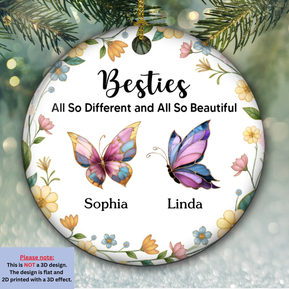 All So Beautiful - Personalized Custom Ceramic Ornament - Image 5