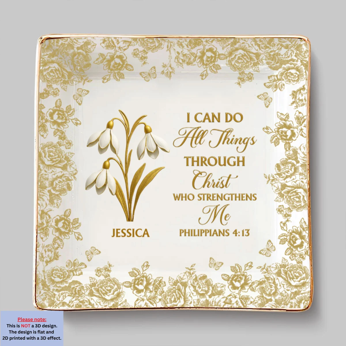 All Things Through Christ - Personalized Custom Jewelry Dish - Image 6