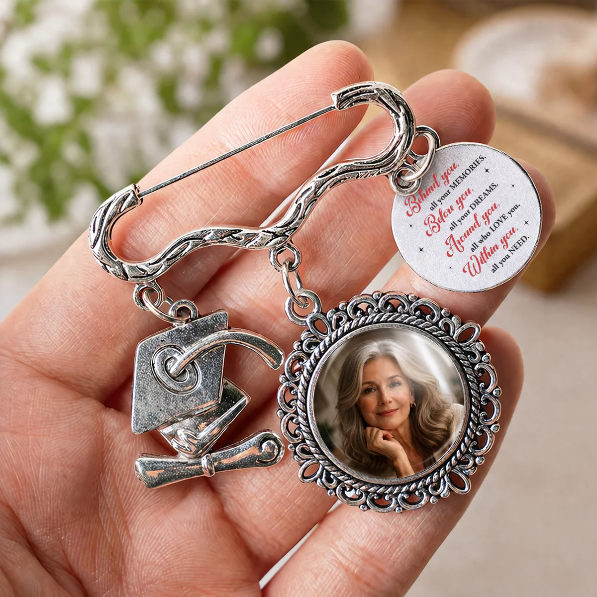 All You Need - Personalized Custom Graduation Tassel Pin - Image 2