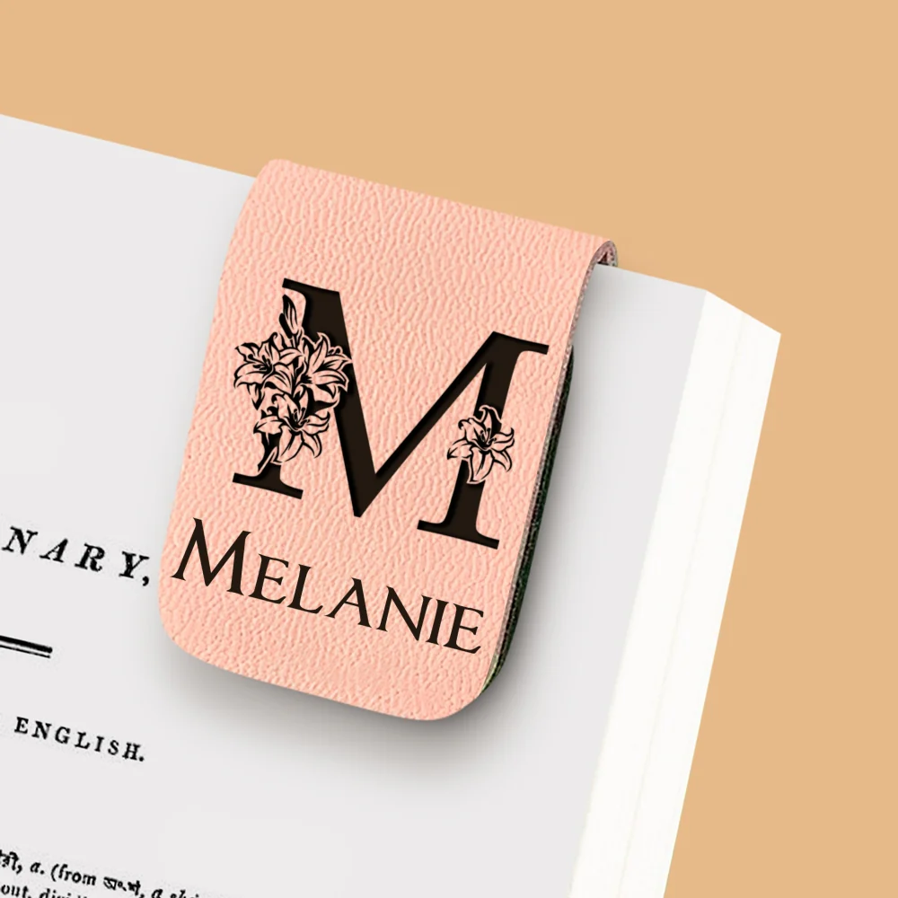 Alphabet - Personalized Custom Leather Bookmark - Image 10