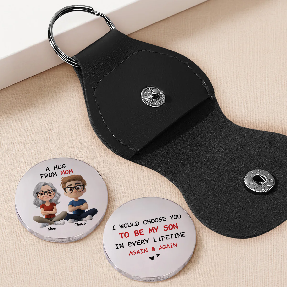 Always Choose You Mom And Son - Personalized Custom Pocket Hug - Image 2