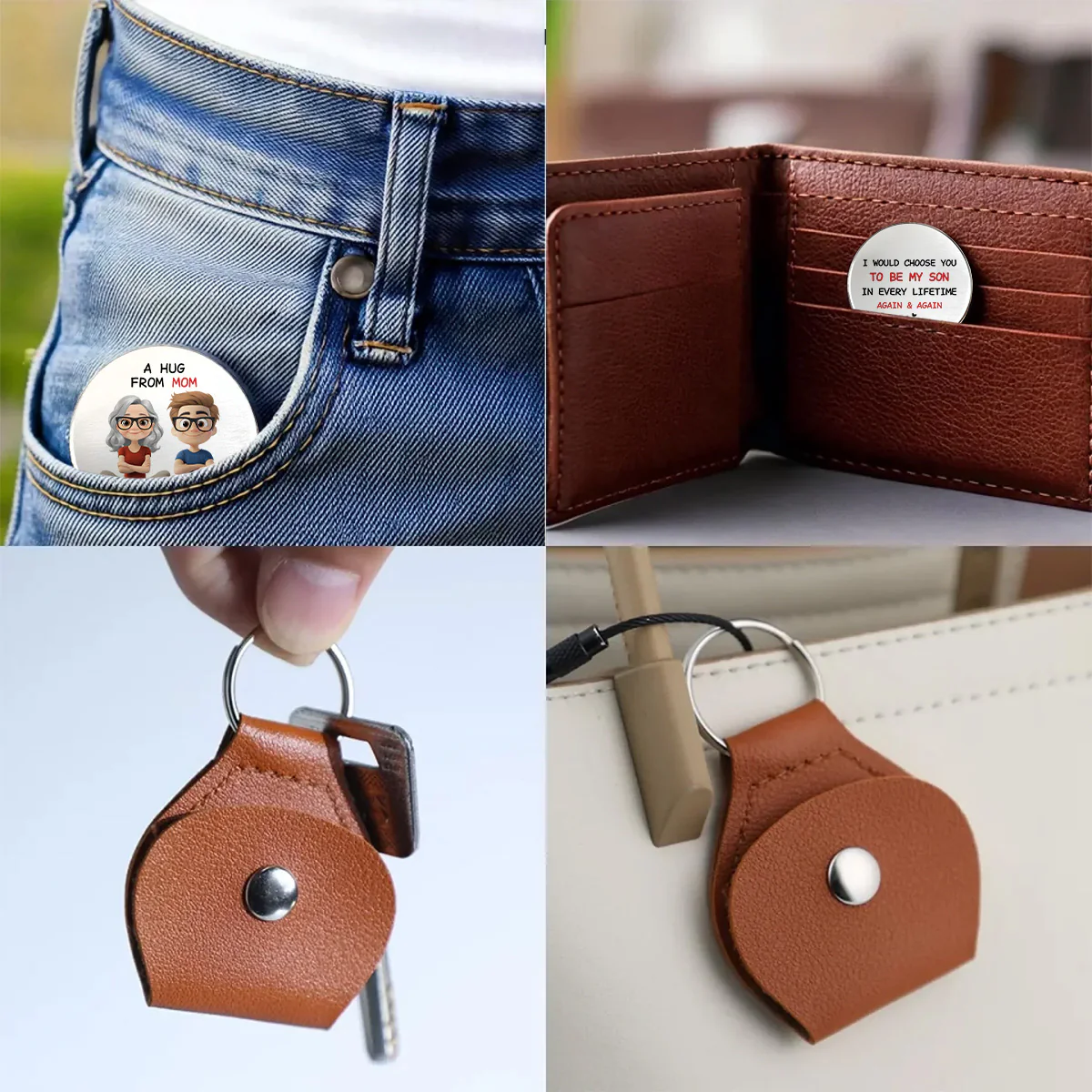 Always Choose You Mom And Son - Personalized Custom Pocket Hug - Image 4
