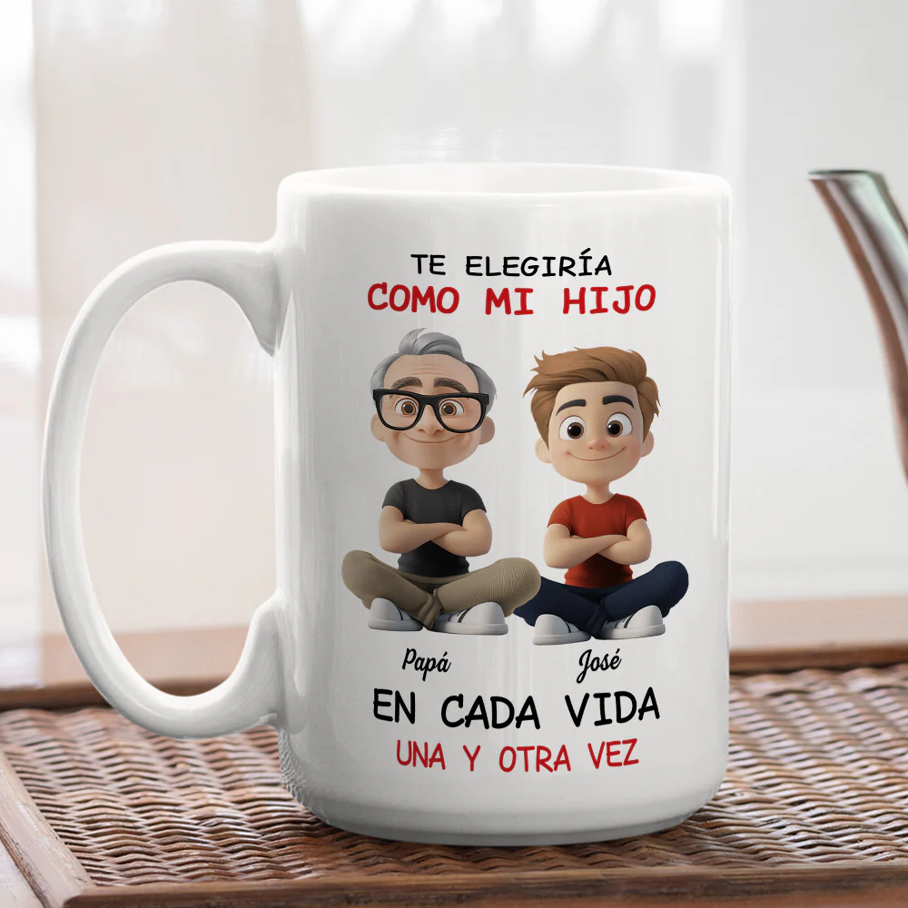 Always Choose You My Son 2 - Personalized Custom Coffee Mug - Image 5
