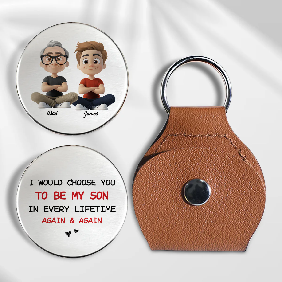 Always Choose You My Son - Personalized Custom Pocket Hug