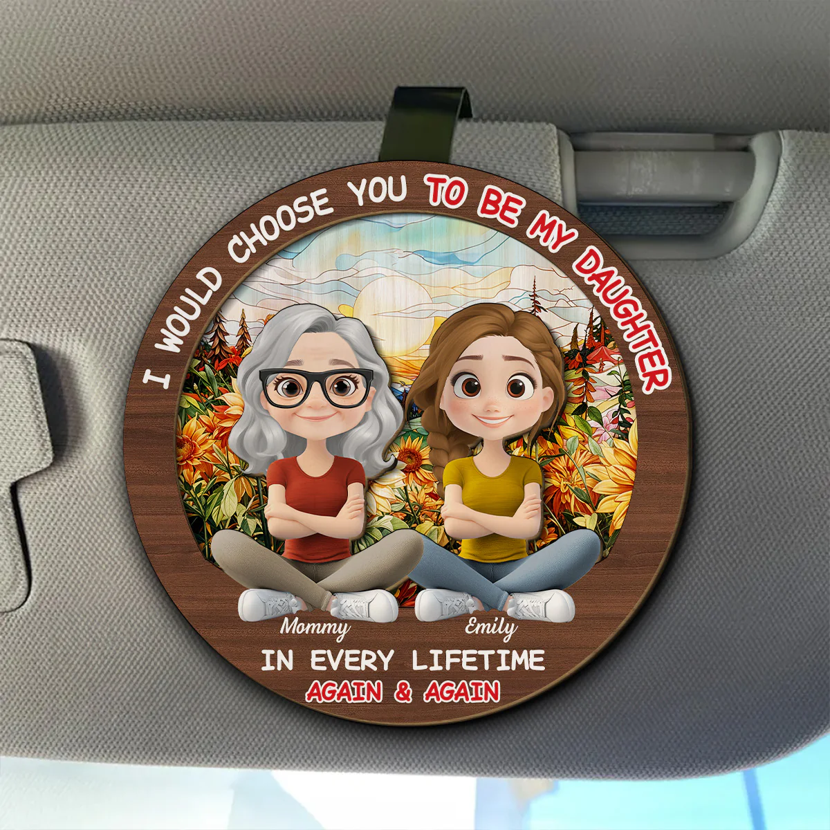 Always Choose You - Personalized Custom Car Visor Clip - Image 3