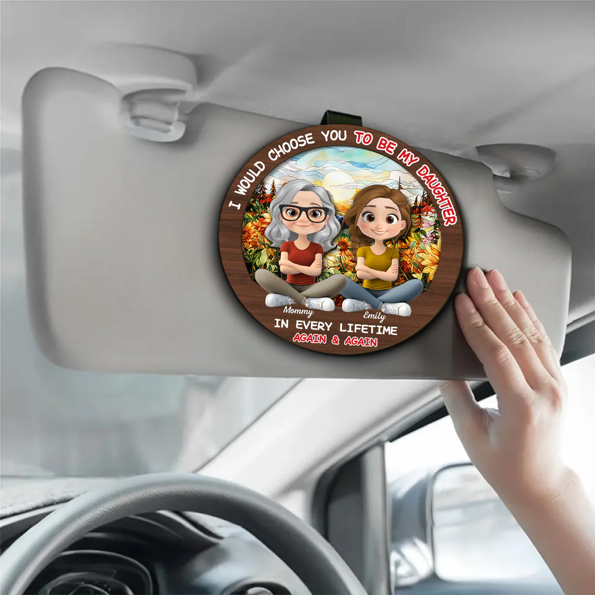 Always Choose You - Personalized Custom Car Visor Clip - Image 4