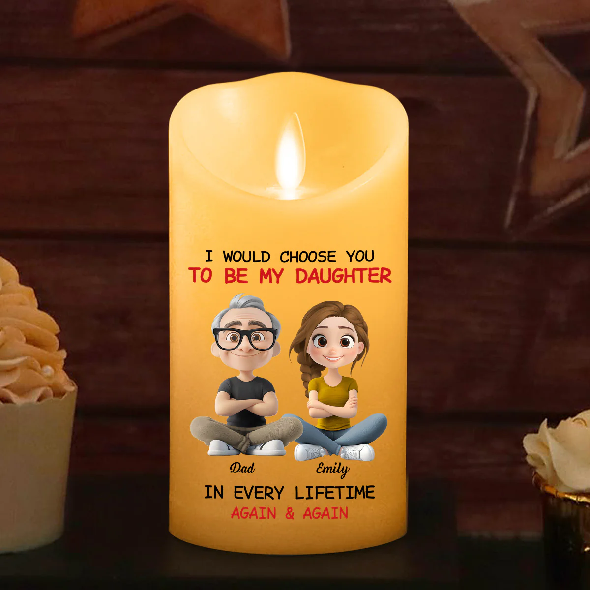 Always Choose You - Personalized Custom LED Candle