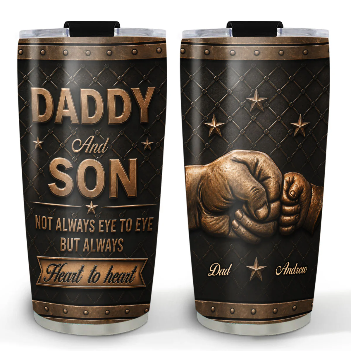 Always Heart To Heart - Personalized Custom 3D Effect Tumbler