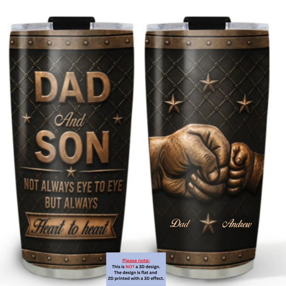 Always Heart To Heart - Personalized Custom 3D Effect Tumbler - Image 6