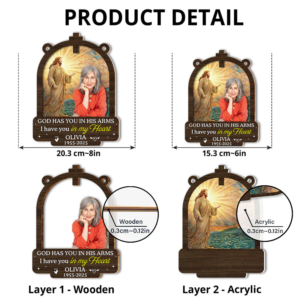 Always In My Heart - Personalized Custom Suncatcher - Image 4