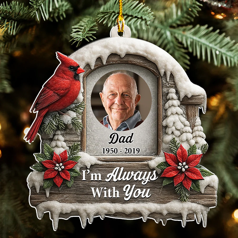 Always In My Memory - Personalized Custom Acrylic Ornament - Image 3
