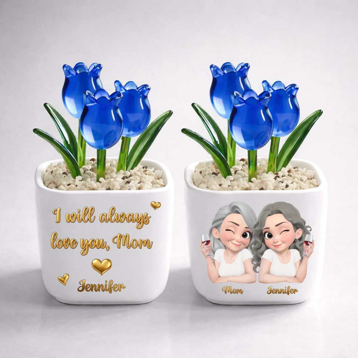 Always Love You - Personalized Custom Glass Everlasting Tulips - Image 6