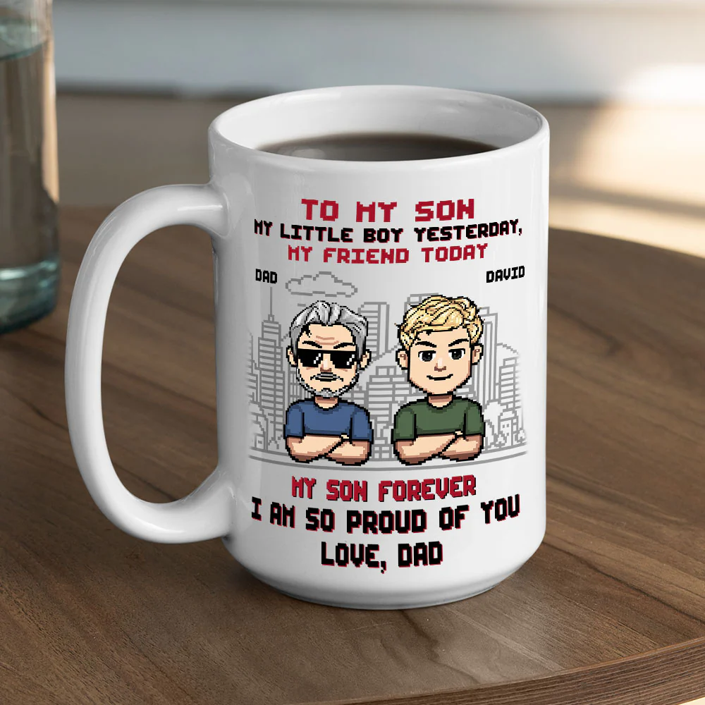Always My Baby My Hero - Personalized Custom Coffee Mug - Image 4