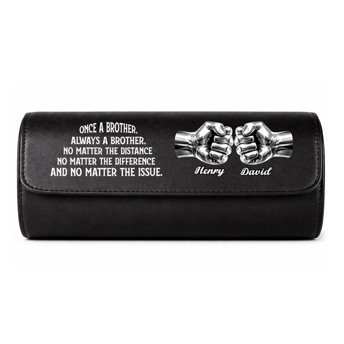 Always My Brother - Personalized Custom Leather Watch Case - Image 11