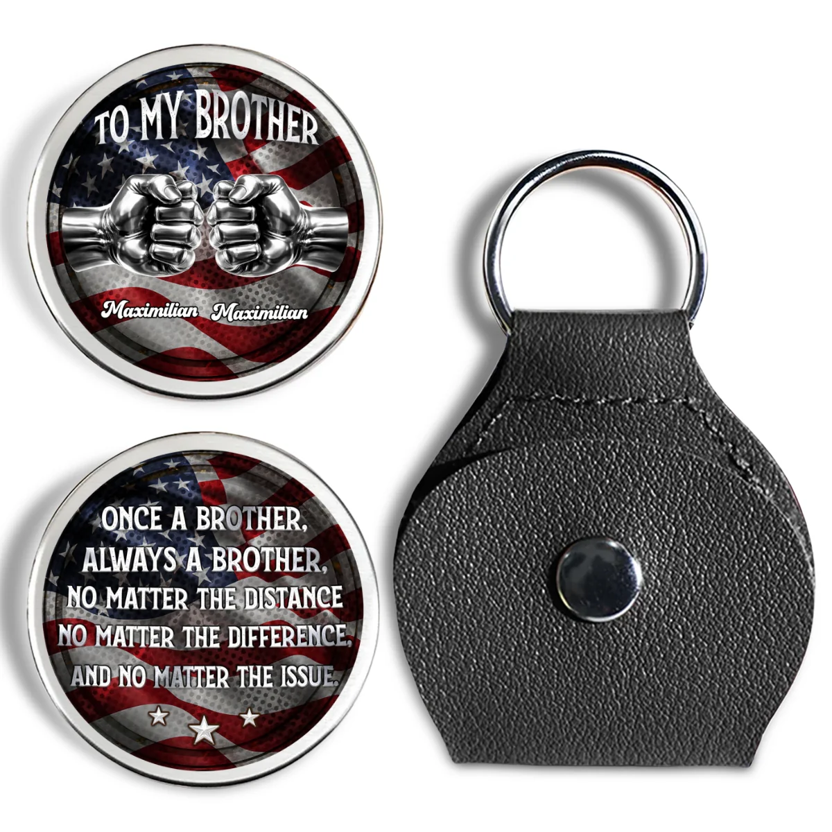 Always My Brother - Personalized Custom Pocket Hug - Image 7