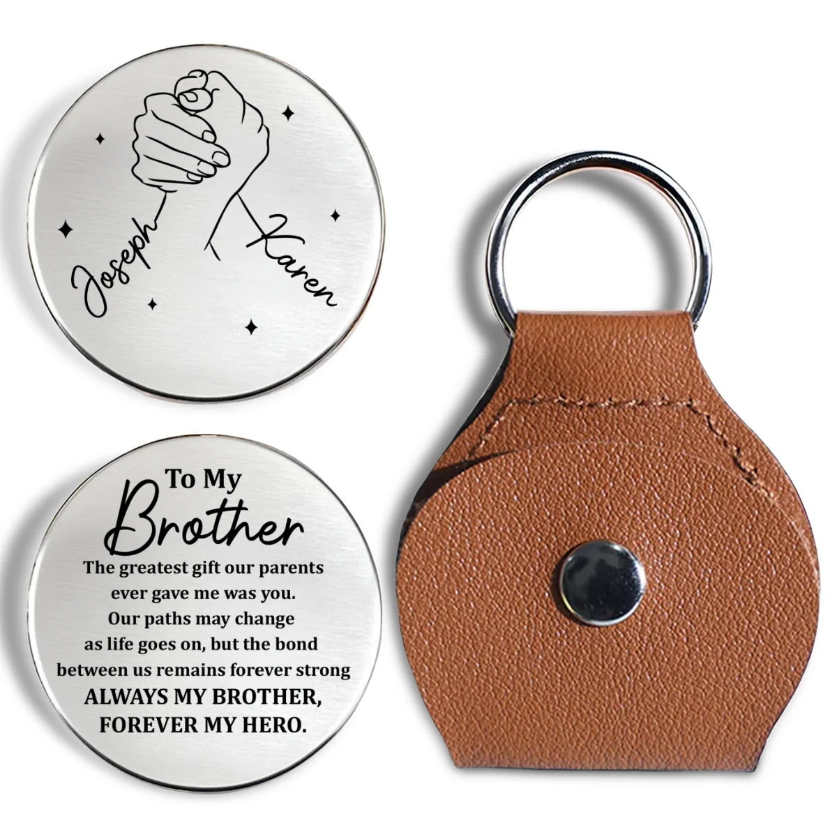 Always My Brother - Personalized Custom Pocket Hug - Image 6