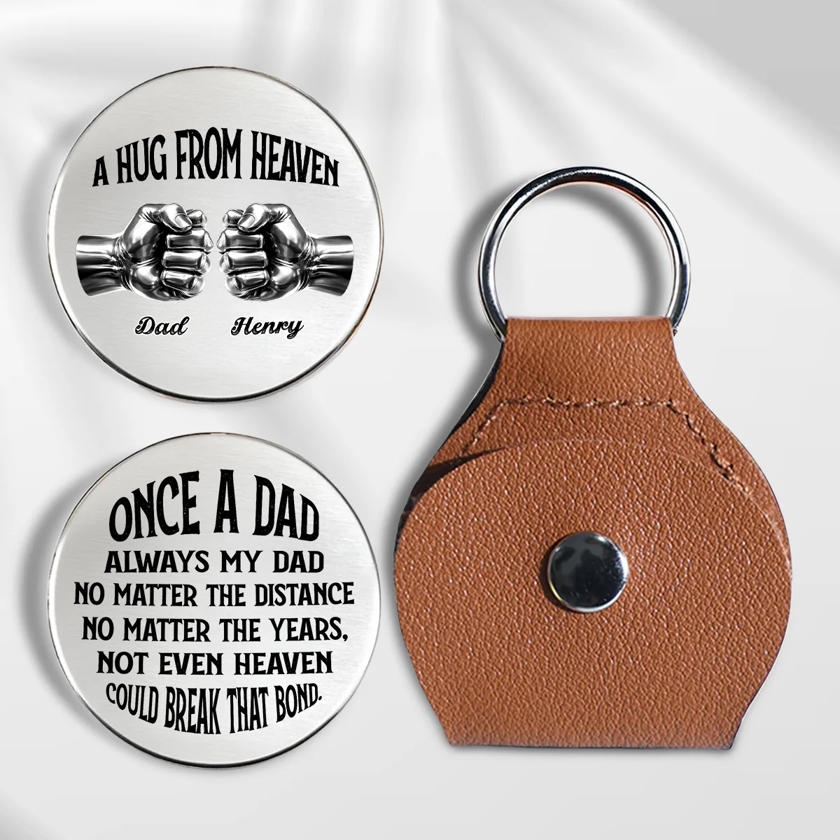 Always My Dad - Personalized Custom Pocket Hug
