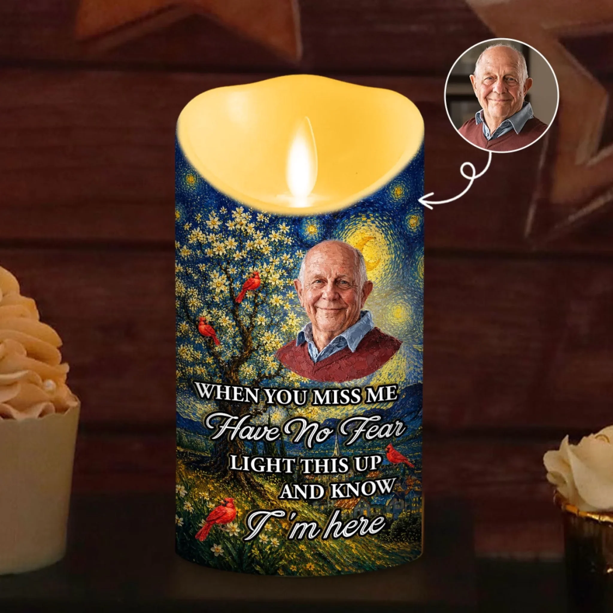 Always Shine In My Heart - Personalized Custom LED Candle