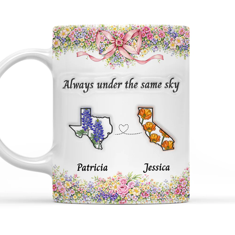 Always Under The Same Sky - Personalized Custom 3D Inflated Effect Mug