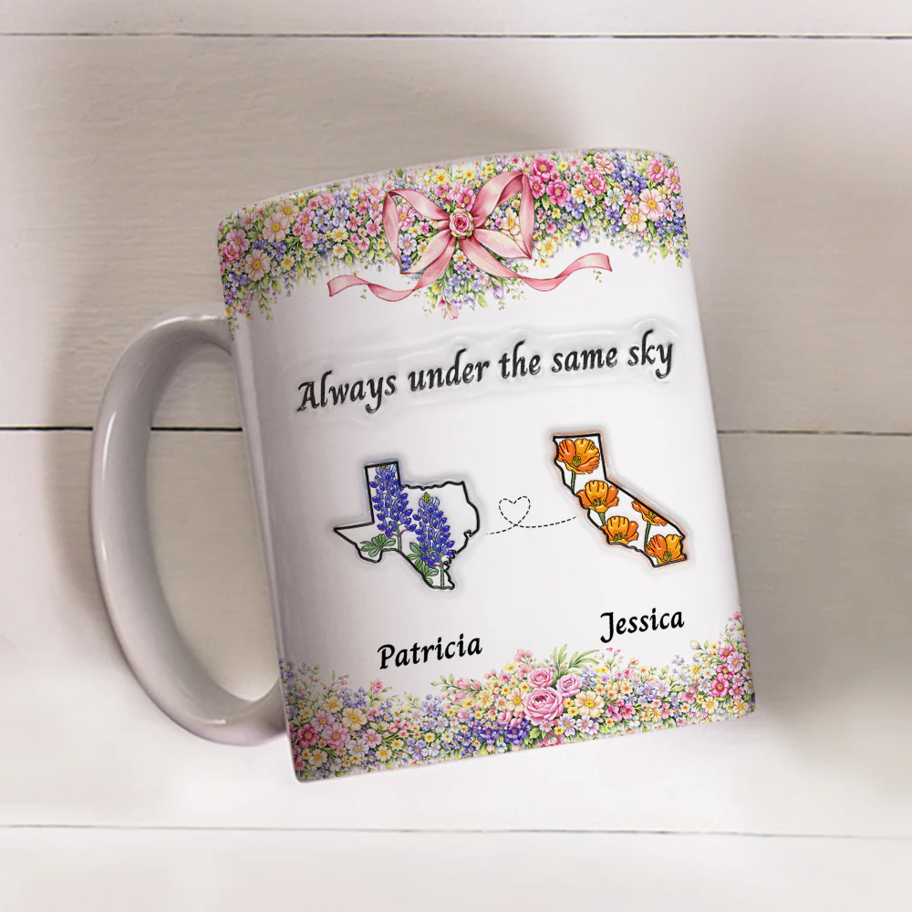 Always Under The Same Sky - Personalized Custom 3D Inflated Effect Mug - Image 2