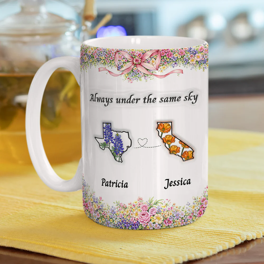 Always Under The Same Sky - Personalized Custom 3D Inflated Effect Mug - Image 4