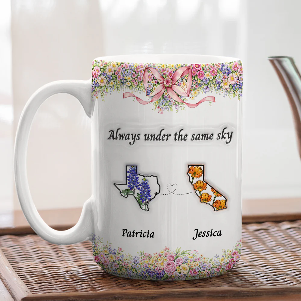 Always Under The Same Sky - Personalized Custom 3D Inflated Effect Mug - Image 5