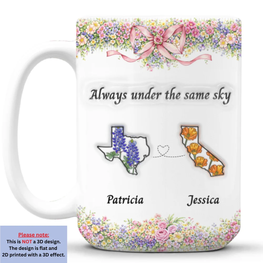 Always Under The Same Sky - Personalized Custom 3D Inflated Effect Mug - Image 8