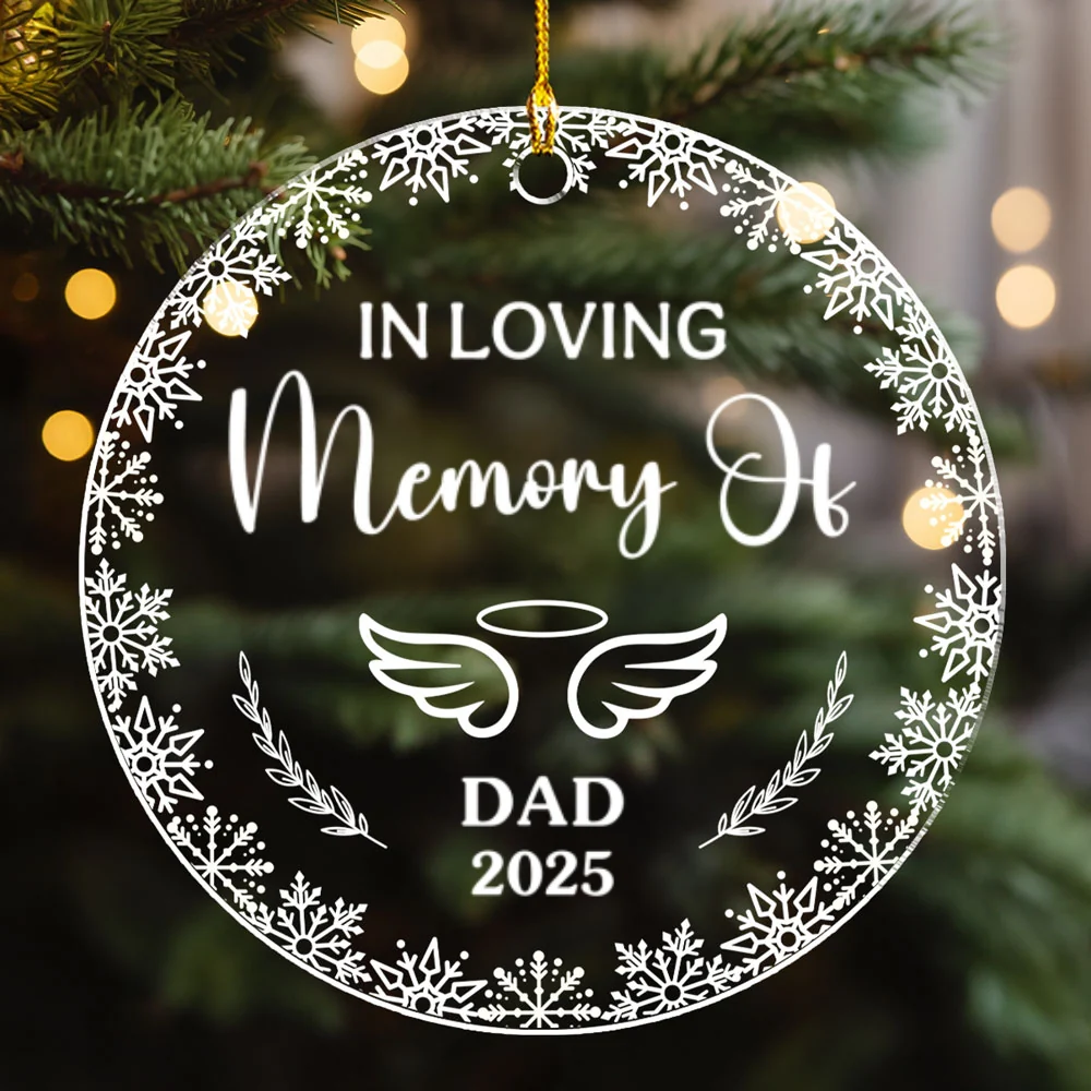 Always With Me In Spirit - Personalized Custom Acrylic Ornament - Image 7