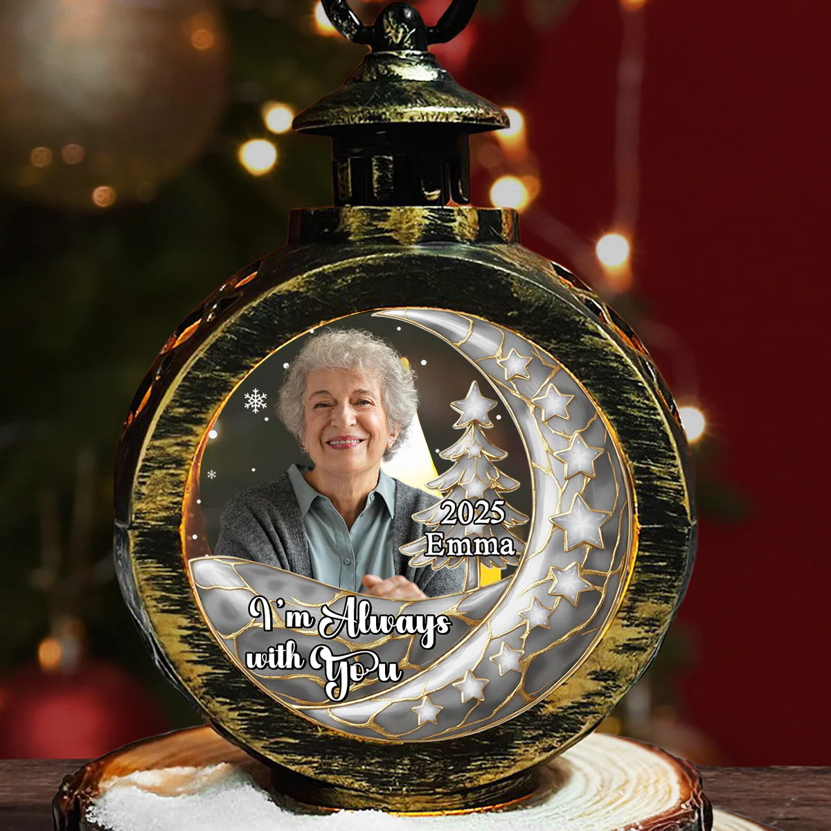 Always With You - Personalized Custom 3D Effect Christmas Lantern - Image 6