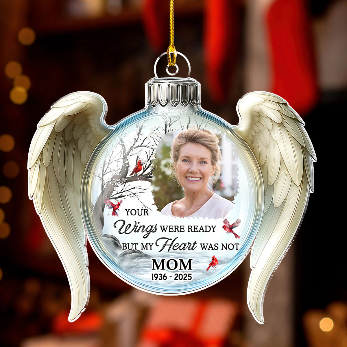 Always With You - Personalized Custom Acrylic Ornament - Image 2