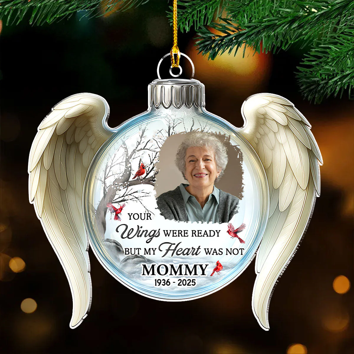 Always With You - Personalized Custom Acrylic Ornament - Image 3
