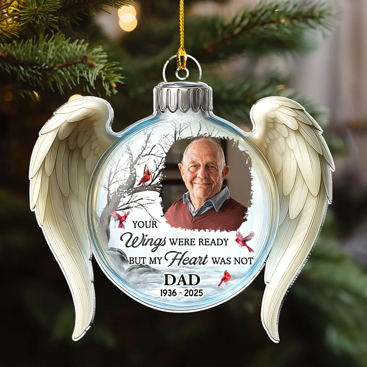 Always With You - Personalized Custom Acrylic Ornament - Image 4