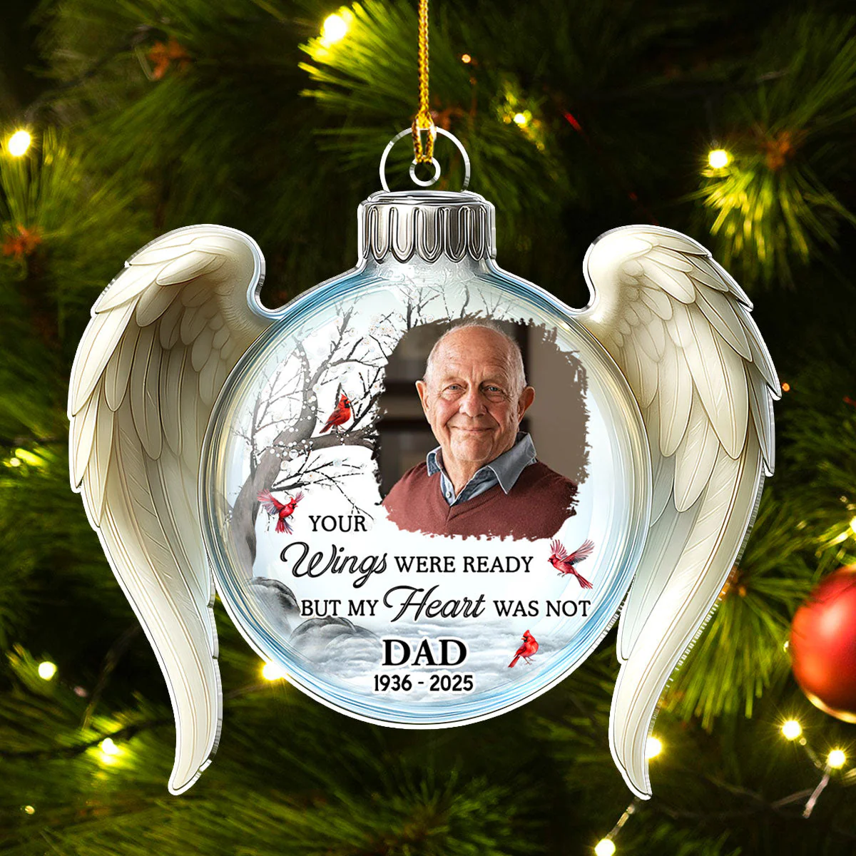 Always With You - Personalized Custom Acrylic Ornament - Image 5