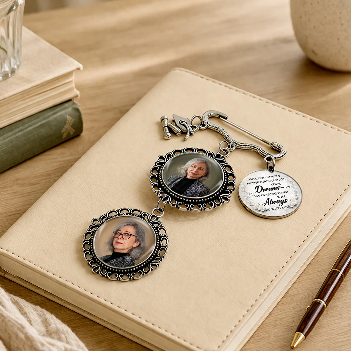 Always With You - Personalized Custom Graduation Tassel Pin - Image 3