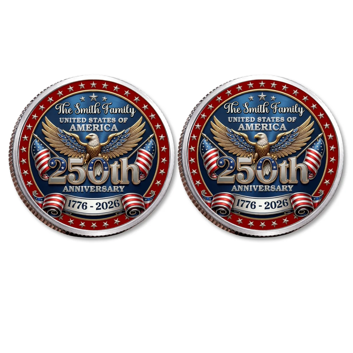 America 250 Freedom Legacy - Personalized Custom Commemorative Keepsake Coin - Image 15