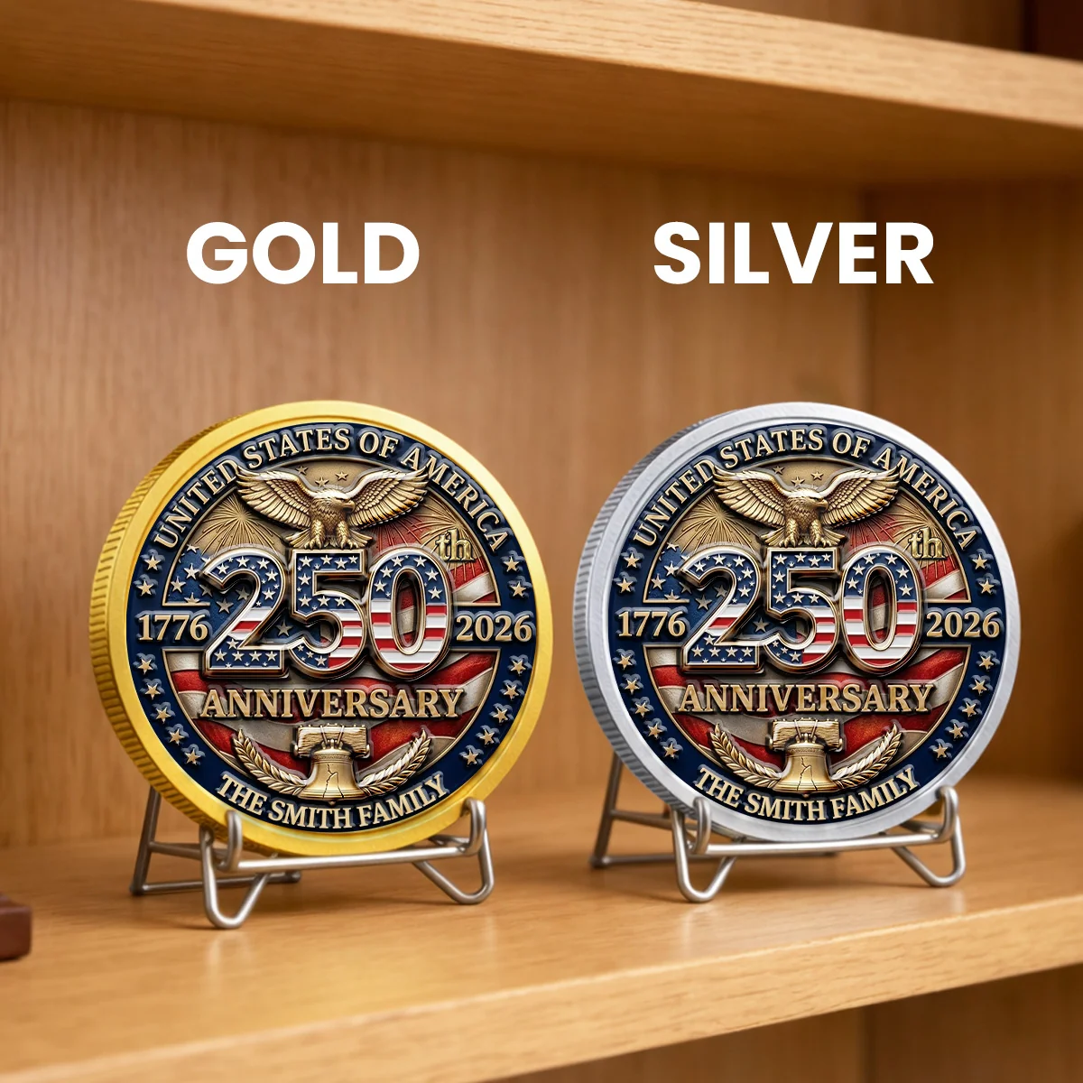 America 250 Freedom Legacy - Personalized Custom Commemorative Keepsake Coin - Image 6