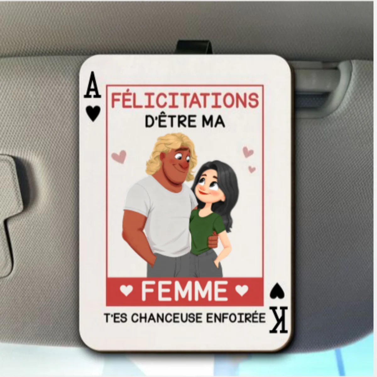 Amour, c’est toi - Clip personnalisé pour pare-soleil de voiture - Image 5