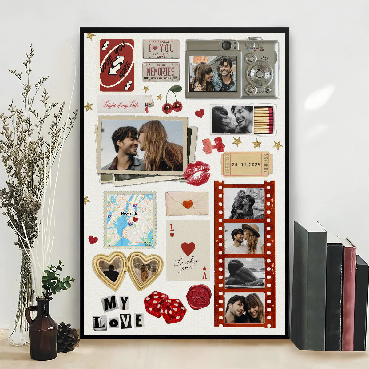Anniversary Gift Matchbox Art - Personalized Custom Poster - Image 2