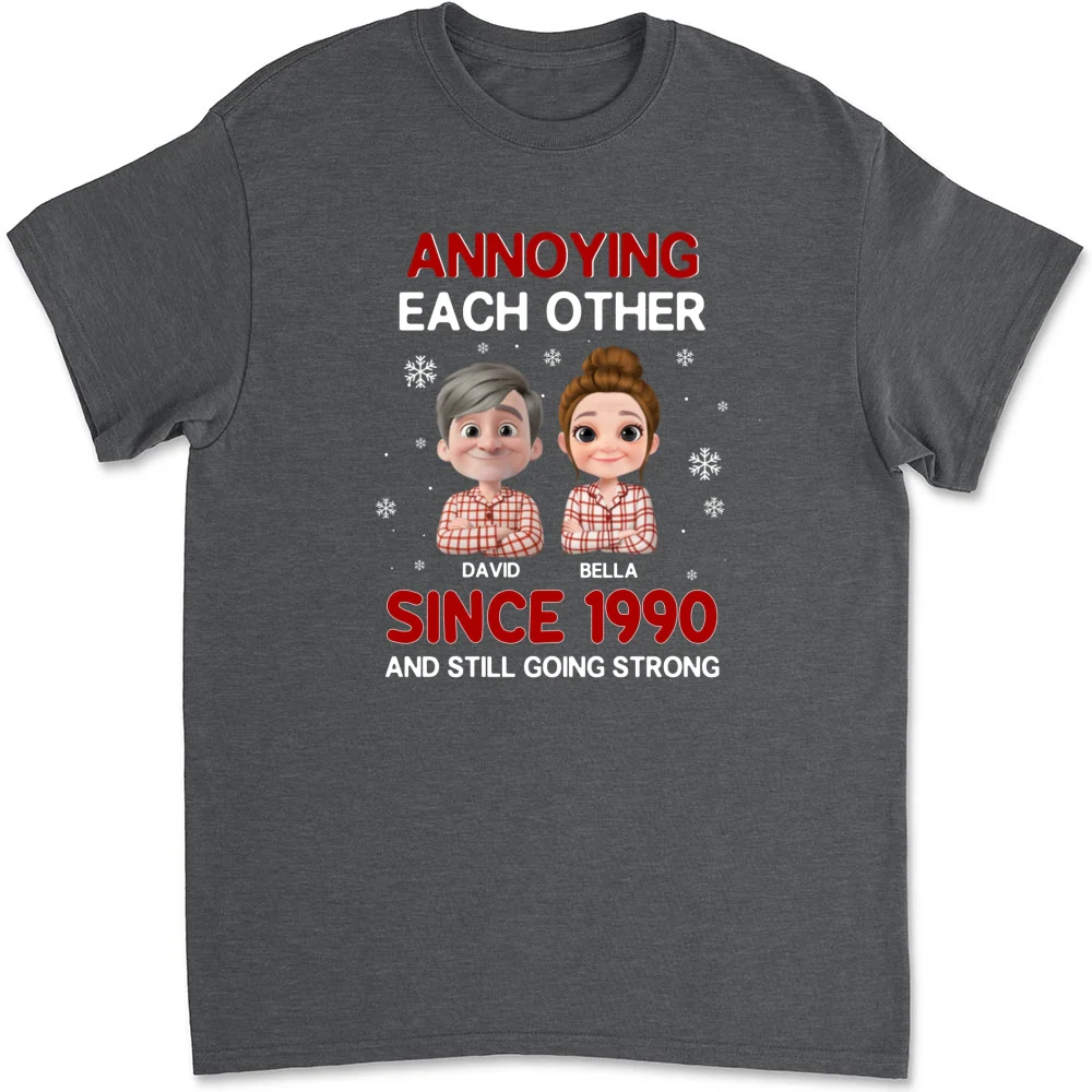 Annoying Each Other Christmas - Personalized Custom Shirt - Image 8