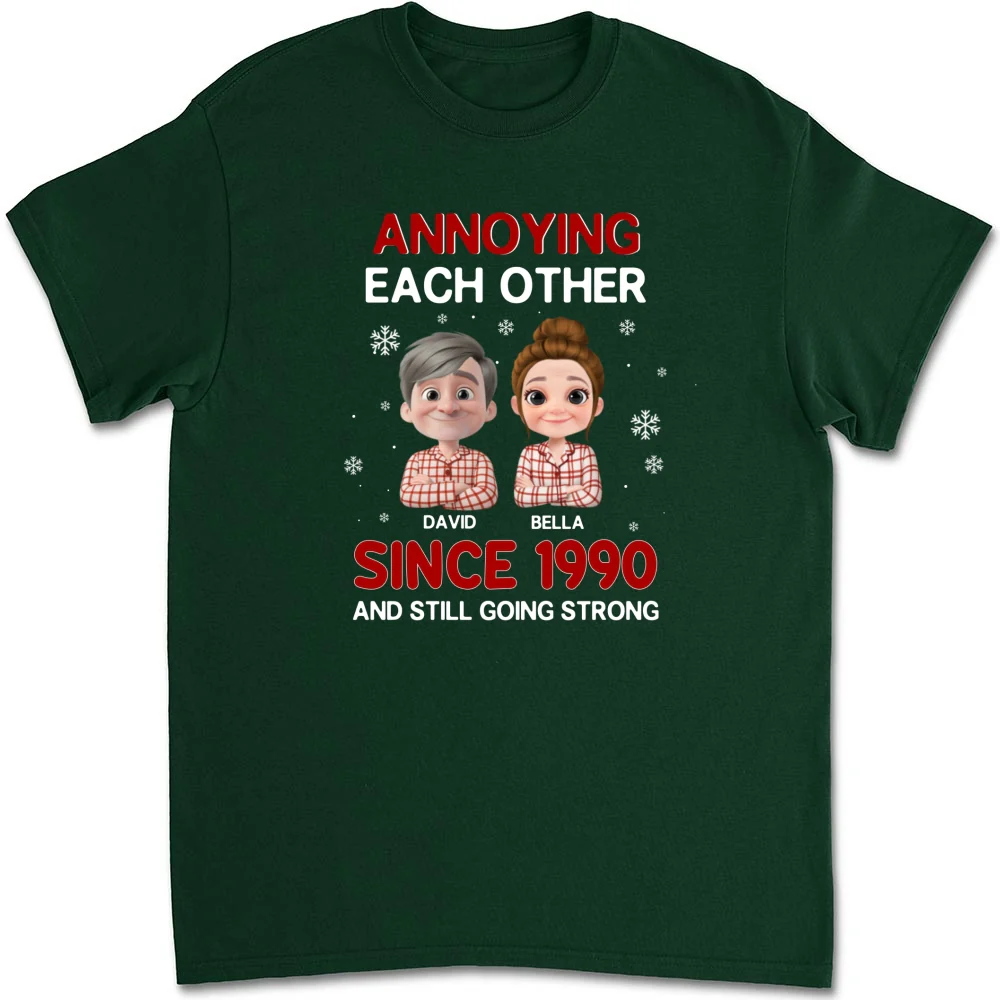 Annoying Each Other Christmas - Personalized Custom Shirt - Image 9