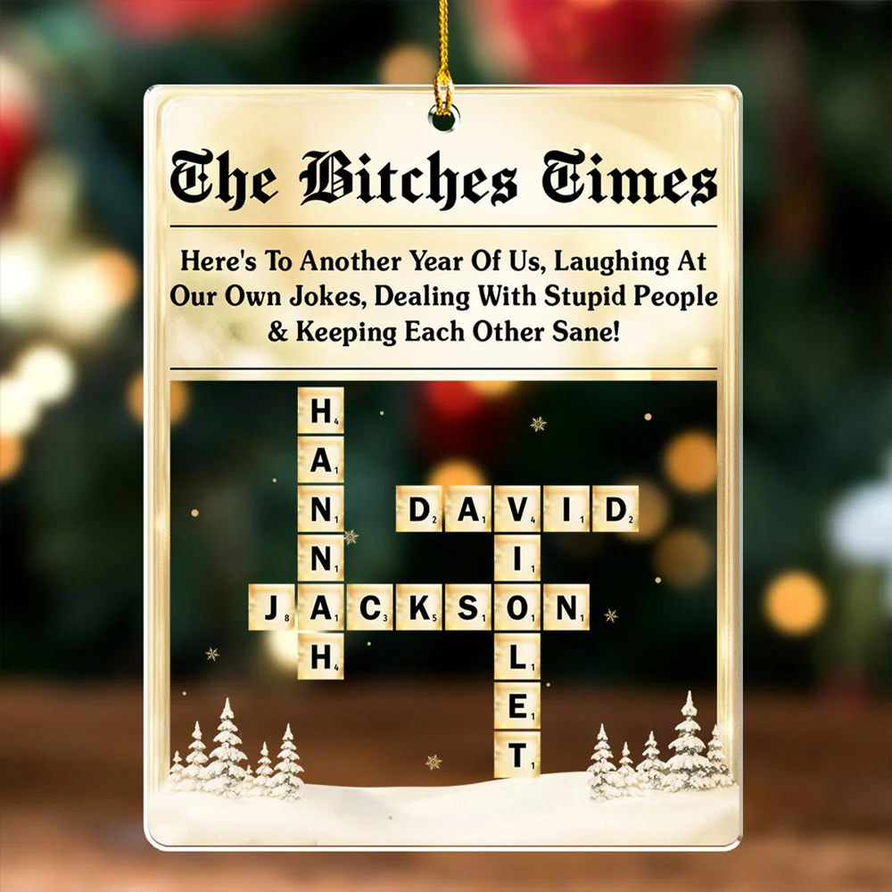 Another Year Together - Personalized Custom Acrylic Ornament - Image 2