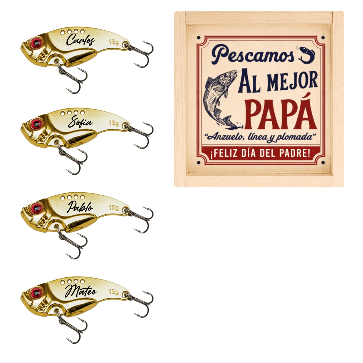 Anzuelo, Línea y Plomada - Señuelo de Pesca Personalizado - Image 11