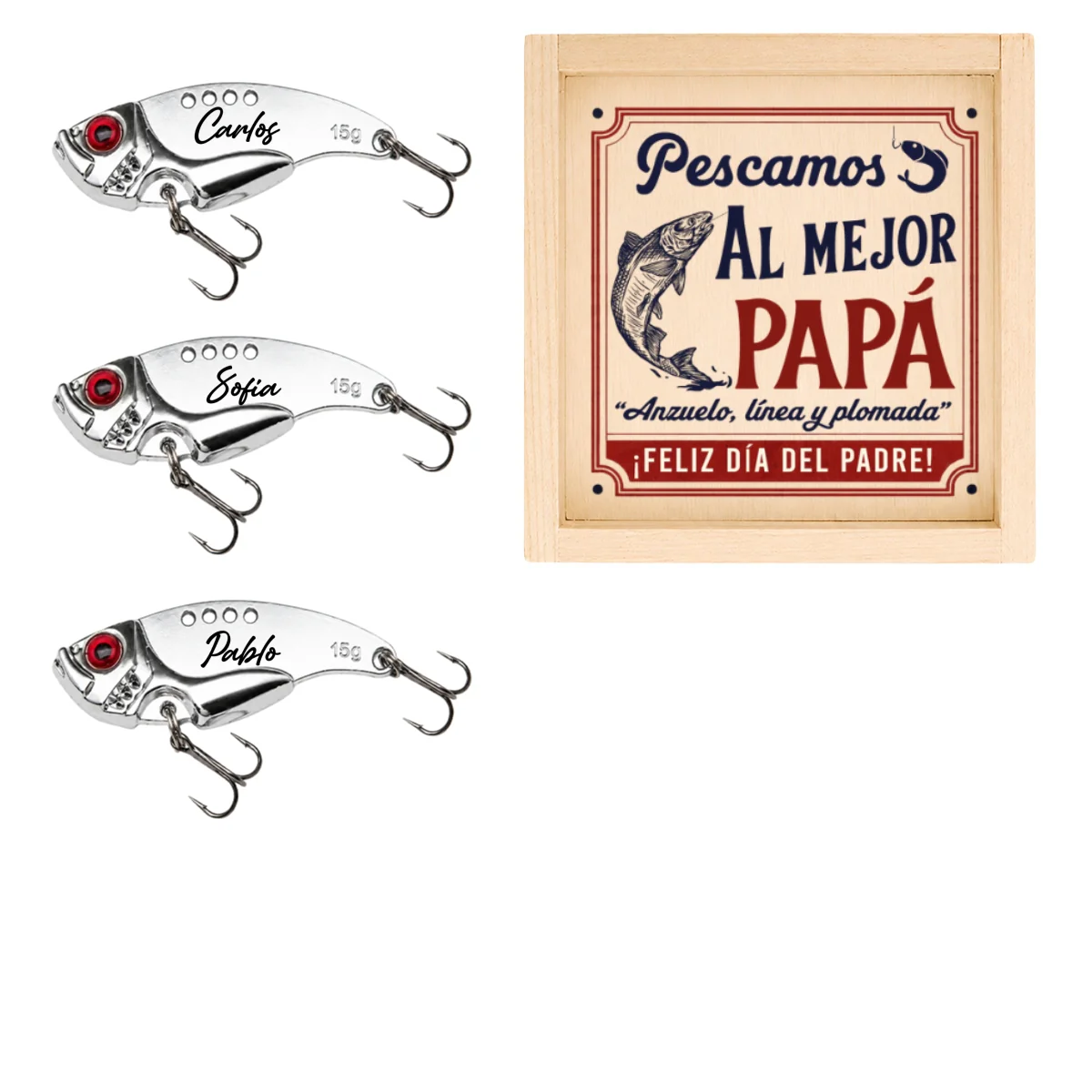 Anzuelo, Línea y Plomada - Señuelo de Pesca Personalizado - Image 12