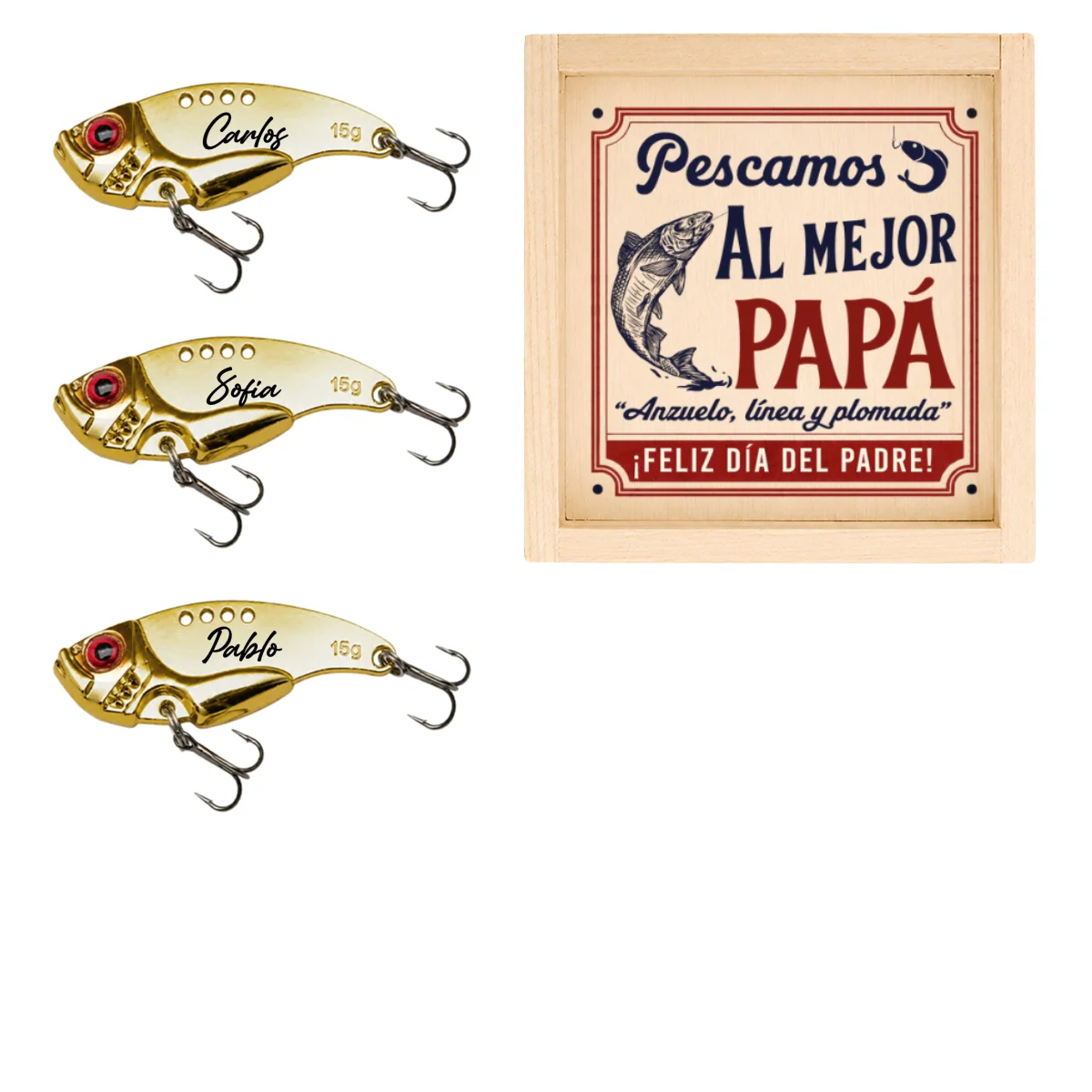 Anzuelo, Línea y Plomada - Señuelo de Pesca Personalizado - Image 13