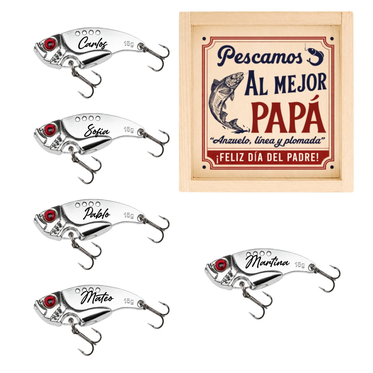 Anzuelo, Línea y Plomada - Señuelo de Pesca Personalizado - Image 8