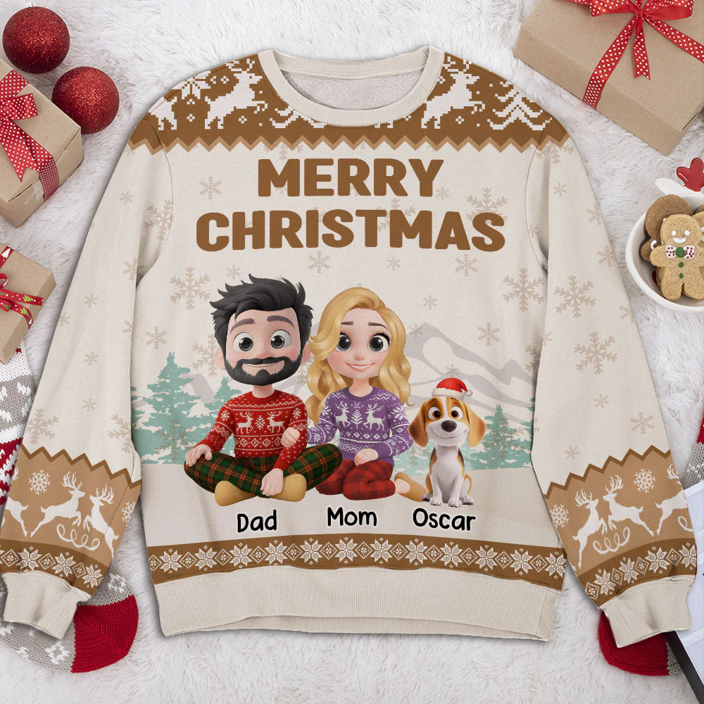 As A Family Now Onwards - Personalized Custom All-Over-Print Sweatshirt - Image 2